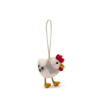 Chicken Felt Bauble – Eco-Friendly Christmas Decoration
