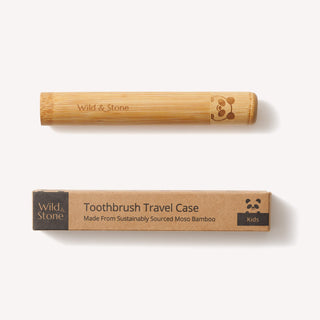 Children’s Bamboo Toothbrush Travel Holder – Panda Design