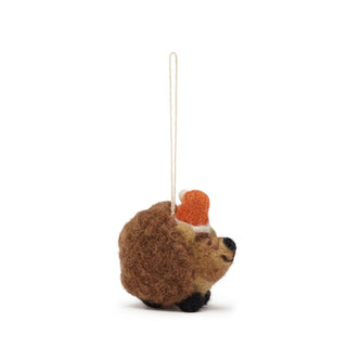 Felt Hedgehog Bauble – Sustainable Handmade Christmas Decoration