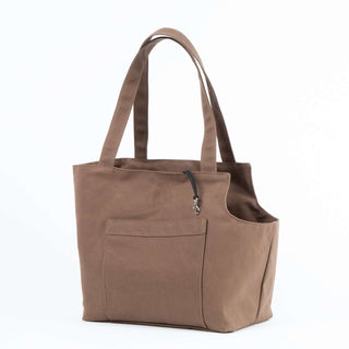 Soho Poms Caramel Waxed Cotton Rainy Poms Dog Carrier