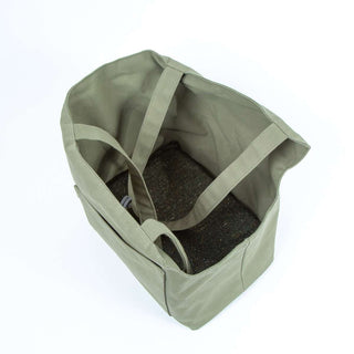 Soho Poms Olive Green Waxed Cotton Rainy Poms Dog Carrier