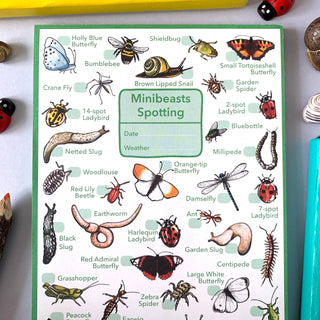 Mini beasts Wildlife spotting notepad