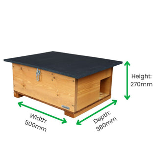 Handcrafted Wooden Hedgehog House