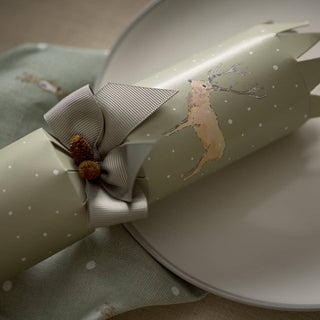 Sophie Allport Stag in the Snow Christmas Crackers – Set of Six (Luxury Sustainable Crackers)