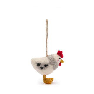 Chicken Felt Bauble – Eco-Friendly Christmas Decoration