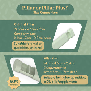 Pillar Plus - XL 7-Day Pill Organiser -Eco-Friendly Material