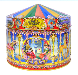 Victorian Carousel Musical Tin with Clotted Cream Fudge
