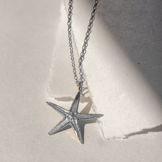 Maxi Silver Starfish Necklace – Strength & Ocean Magic