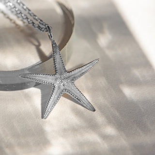 Maxi Silver Starfish Necklace – Strength & Ocean Magic