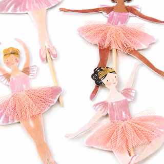 Meri Meri Ballerina Cupcake Kit – 24 Toppers