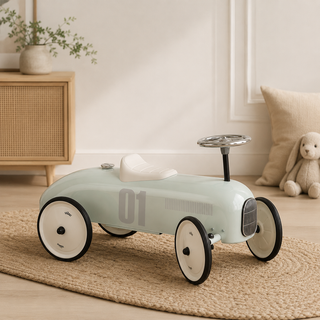 Vilac Vintage Metal Ride-On Car – Pale Sage