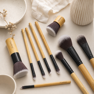Luxury Vegan Makeup Brush Set | 11-Piece Bamboo Brushes