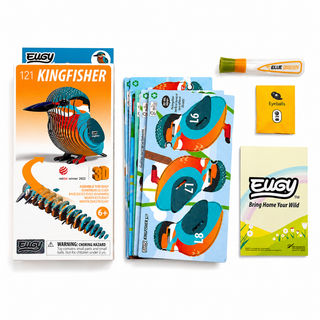EUGY Kingfisher 3D Craft Kit – Eco Kids Build Toy