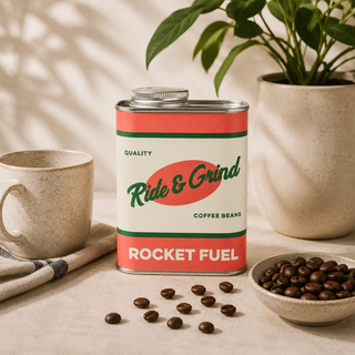 Rocket Fuel Blend Whole Coffee Beans Tin 250g – Ride & Grind