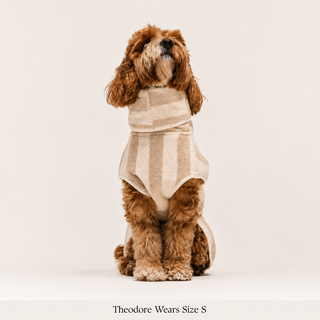 Hazelnut Stripe | The Cosy Cloak Drying Robe