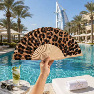 Fantastico Fans Leopard Print Hand Fan | Summer Gift