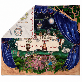 Forivor Once Upon a Feast Reversible Organic Cotton Muslin Blanket - Large