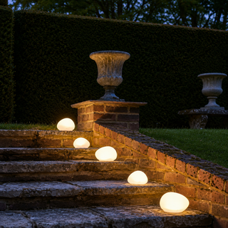 Solar-Powered Glass Lantern | Outdoor Garden Light