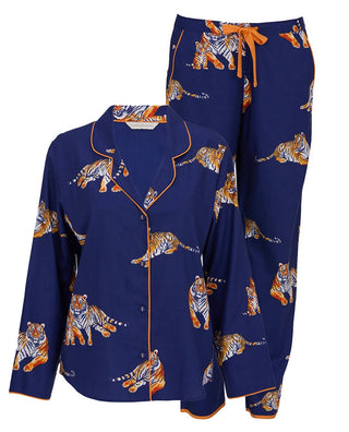 Indigo Tiger Print Pyjama Set