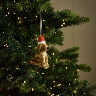 Felt Dog Bauble – Eco-Friendly Handmade Christmas Ornament