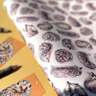 Hedgehog wrapping paper Sheets