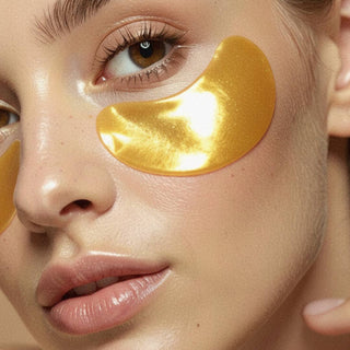 Plantifique 24k Gold Collagen Eye Patches – Hydrating Vegan Under Eye Masks