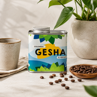 Gesha El Salvador Jesús Serrano Whole Coffee Beans Tin 150g – Ride & Grind