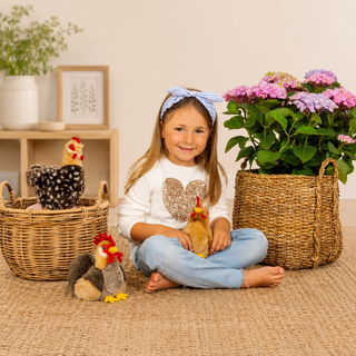 Hen Soft Toy – Hermann Standing Plush Farm Animal