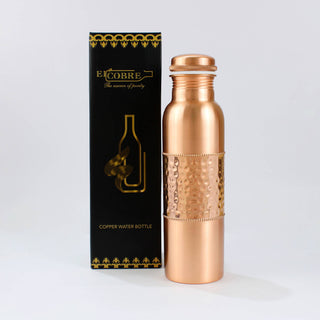 Handcrafted Copper Water Bottle – 1L