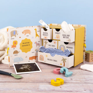 Lullaby Animals Baby Keepsake Box – Treasure Precious First Memories