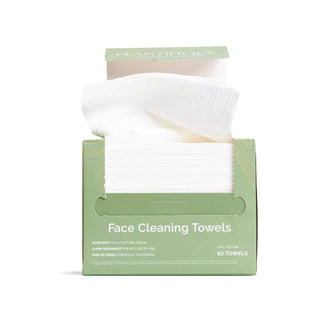 Plantifique Biodegradable Face Towels – Vegan XL Disposable Cleansing Towels