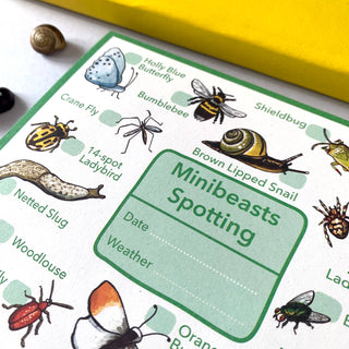 Mini beasts Wildlife spotting notepad