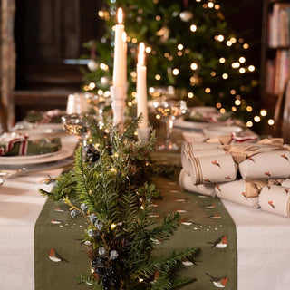 Sophie Allport Robin Christmas Crackers – Set of Six (Eco-Friendly Christmas Table Setting)