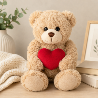 Hermann Teddy Bear with Heart Gift 20cm | Soft Plush Keepsake Bear