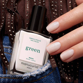 Manucurist Green Nail Polish – Holographic Milky White