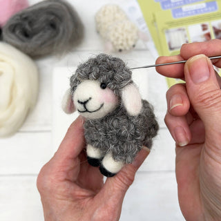 Bergin & Bath Lamb Needle Felting Kit – Makes 2 Sheep – Beginners Craft Kit