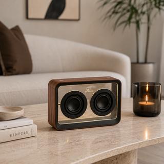 Gingko Mage See-Through Bluetooth Speaker – Walnut