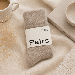 Pairs Scotland Ultra Soft Alpaca Bed Socks – Light Grey
