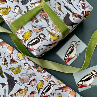Garden Birds of Britain wrapping paper Sheets