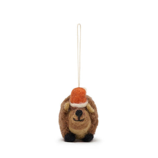 Felt Hedgehog Bauble – Sustainable Handmade Christmas Decoration