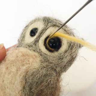 Bergin & Bath Owl Needle Felting Kit for Beginners – Natural Wool Craft Kit