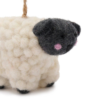 Sheep Felt Bauble – Sustainable Handmade Christmas Decoration