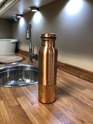 Handcrafted Copper Water Bottle – 1L