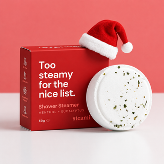 Too Steamy for the Nice List Christmas Shower Steamer – Eucalyptus & Menthol