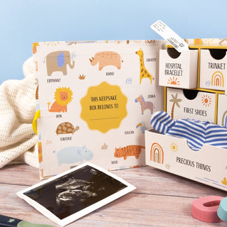 Lullaby Animals Baby Keepsake Box – Treasure Precious First Memories