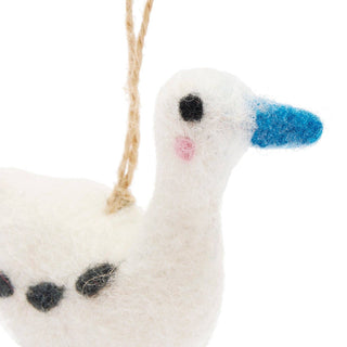 Runner Duck Felt Bauble – Handmade Eco Christmas Decoration
