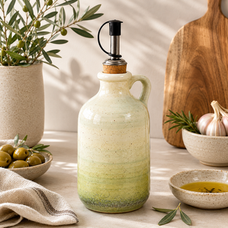 Ceramic Olive Oil Drizzler 250ml | Kitchen Gift