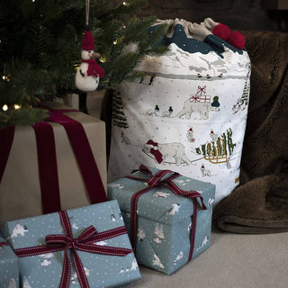 Sophie Allport Snow Season Christmas Sack – Eco-Friendly Cotton Gift Bag