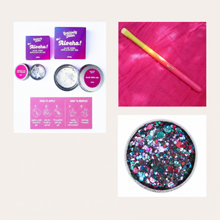 Biodegradable Glitter Set | Eco Glitter Gel & Brush