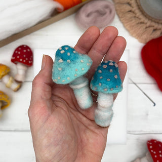 Bergin & Bath Toadstool Needle Felting Kit for Adults – Beginners’ Mushroom Craft Kit